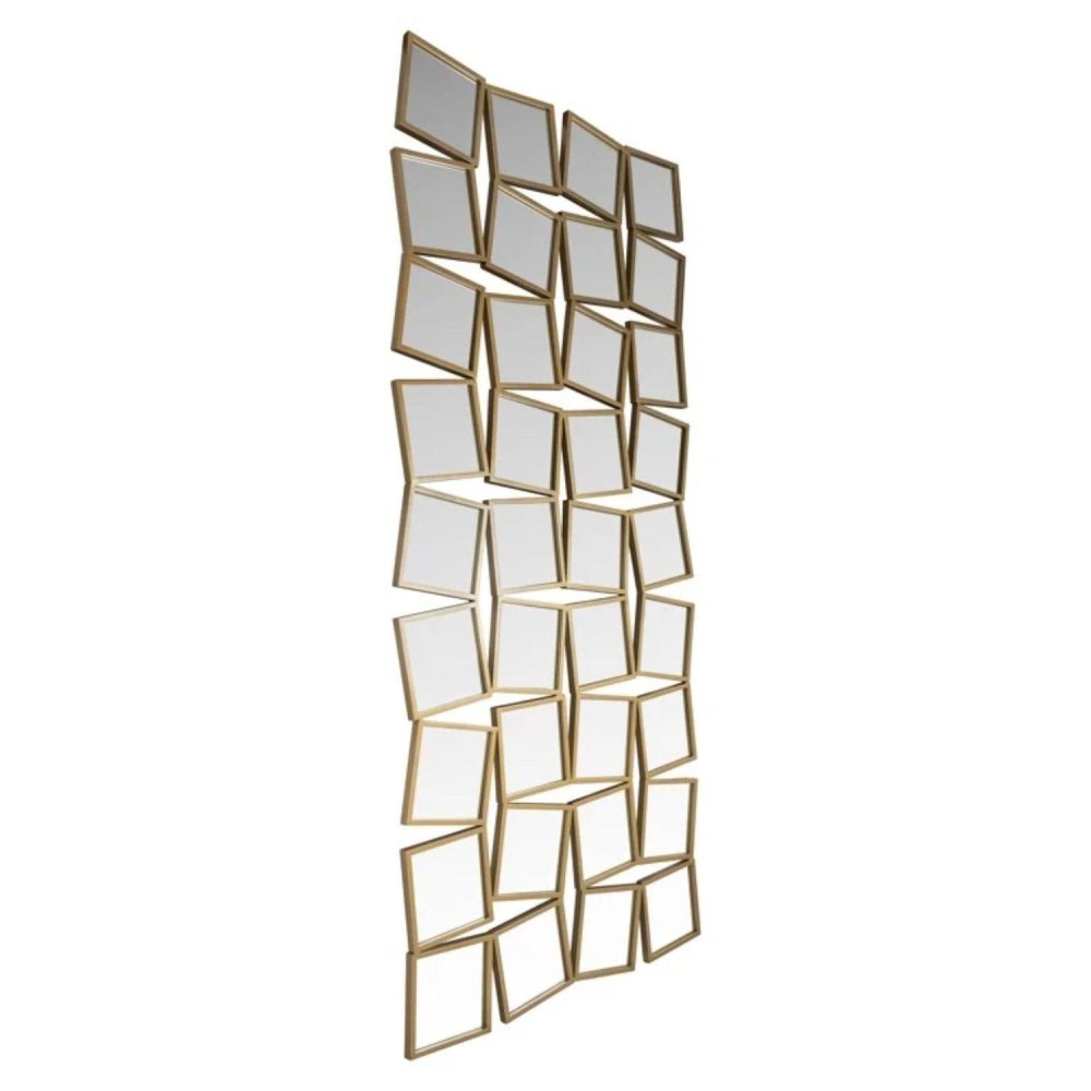 Richmond Interiors Badia Gold Wall Mirror MI - 0095 - Fellini Home Ltd