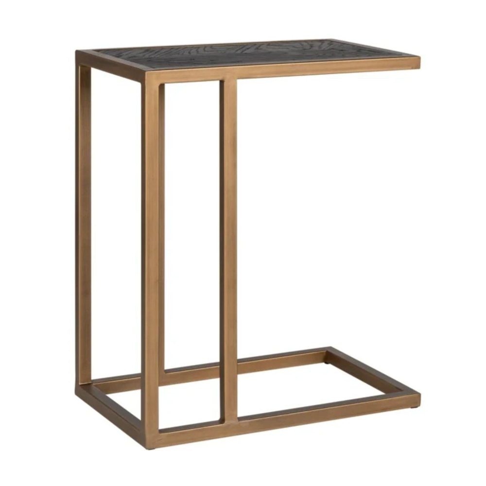 Richmond Interiors Blackbone Brass Sofa Table 7373 - Fellini Home Ltd