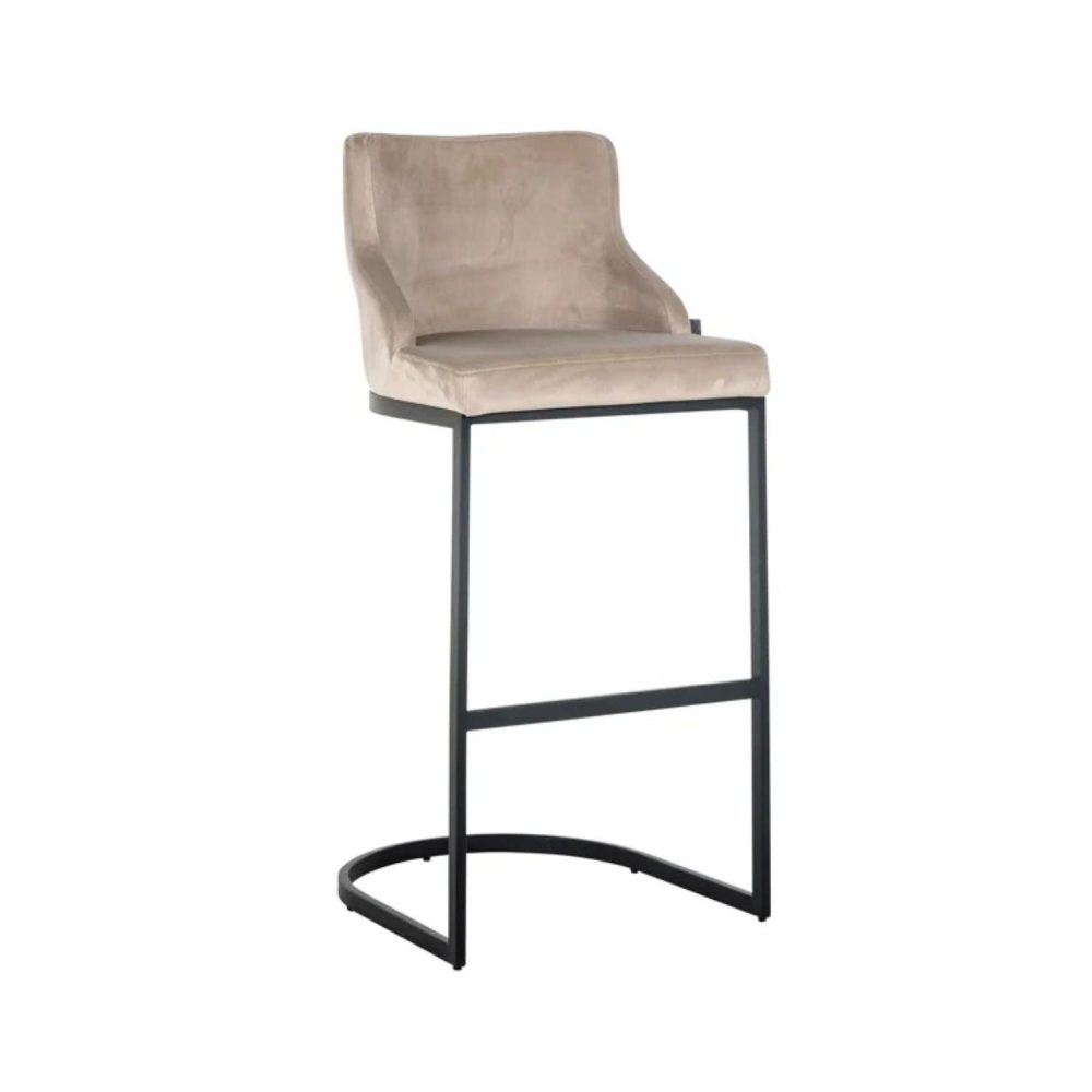 Richmond Interiors Bolton Barstool in Khaki and Black S4579 FR - Fellini Home Ltd