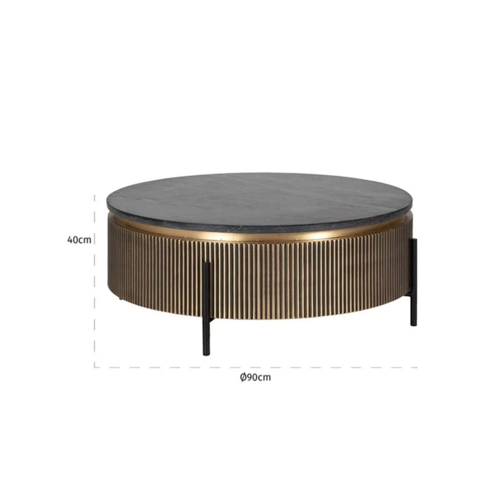 Richmond Interiors Ironville Coffee Table 7574 - Fellini Home Ltd