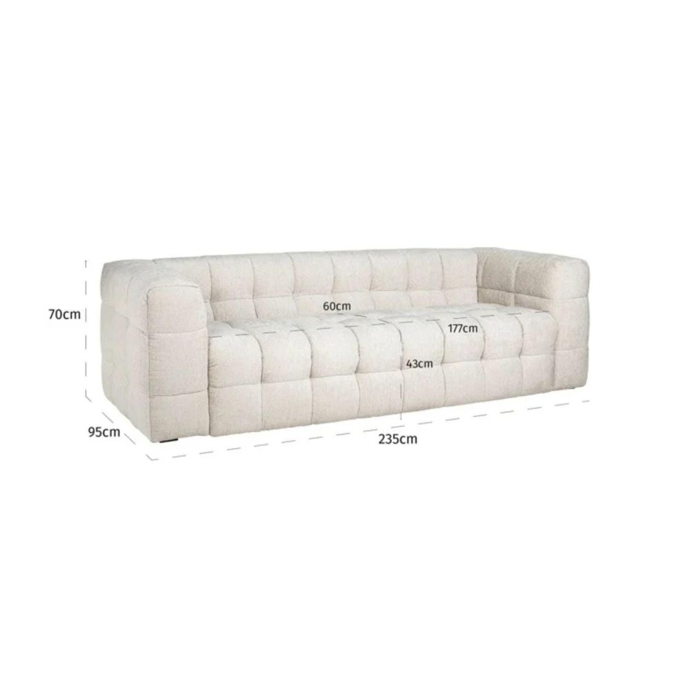 Richmond Interiors Merrol Fusion Sofa In Cream S5151 FR - Fellini Home Ltd