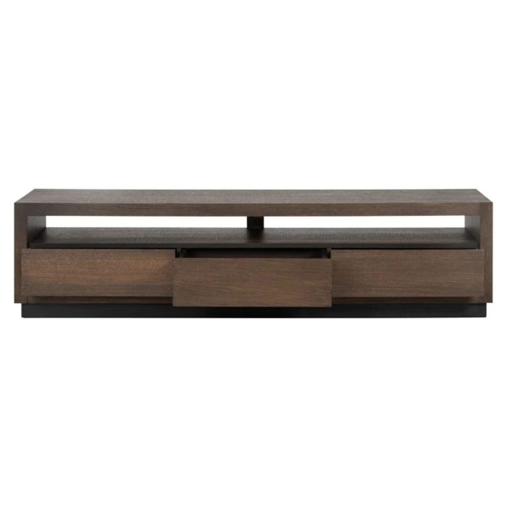 Richmond Interiors Oakura TV - Unit 3 - Drawers In Brown 6503 - Fellini Home Ltd