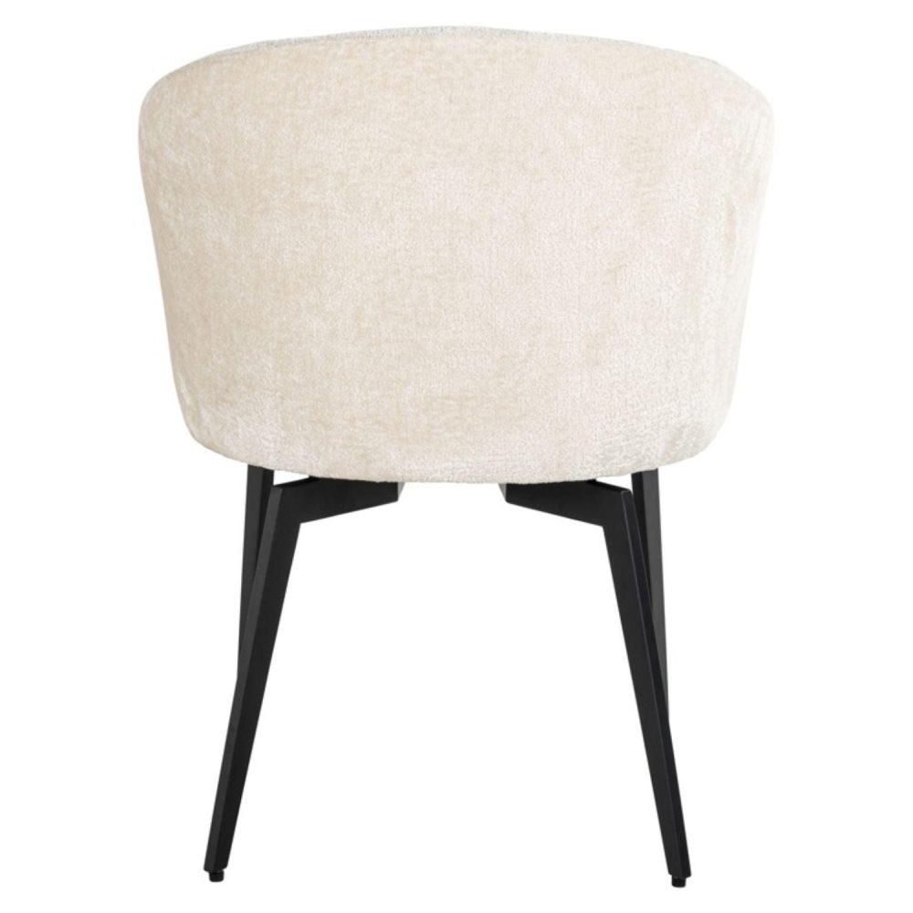 Richmond Interiors White Chenille Fire Retardant Chair Amphara S4594 FR - Fellini Home Ltd